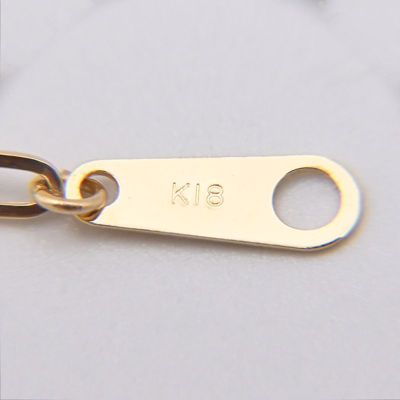 K18 ペーパークリップ ネックレス 幅2mm 1.5g 45cm 新品 - メルカリ