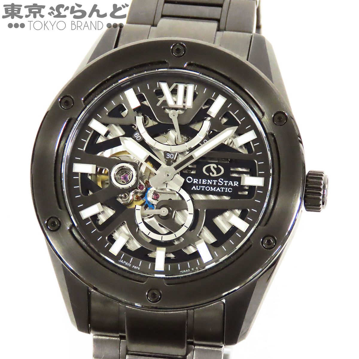 オリエントスター ORIENT STAR M34 アバンギャルド F8 スケルトン RK-BZ0004B ブラック SS 箱・保証書付き 腕時計 メンズ 自動巻 101870050