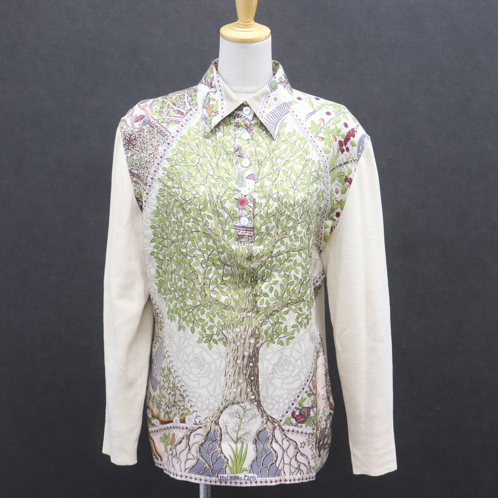 IT11RL9W2V7C HERMES エルメス シルクニット シャツ 長袖 マルジェラ期