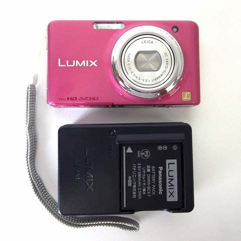 パナソニック Panasonic ルミックス LUMIX DMC-FX77 デジカメ コンパクト デジタルカメラ ルージュピンク 充電器 セット 動作確認済 ジャンク