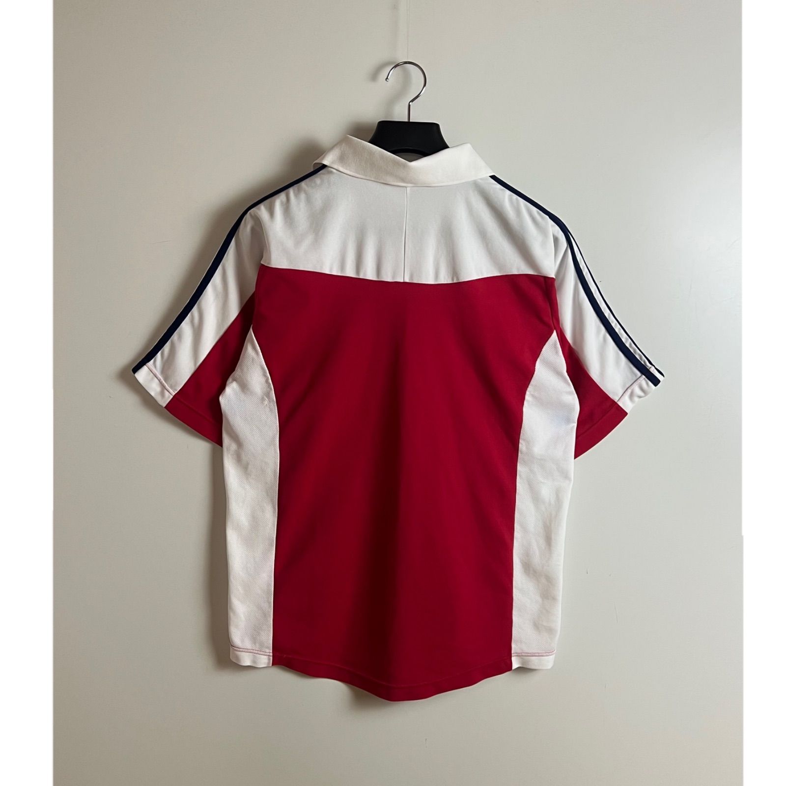 adidas 2000 00s tech archive LOGO game Tee XL アディダス 襟付