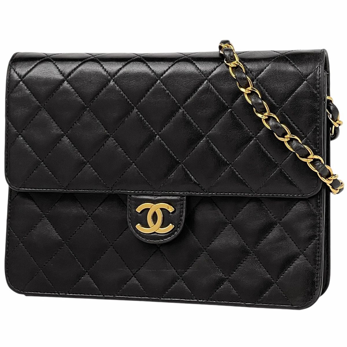 シャネル CHANEL マトラッセ シングルフラップ チェーン ショルダー