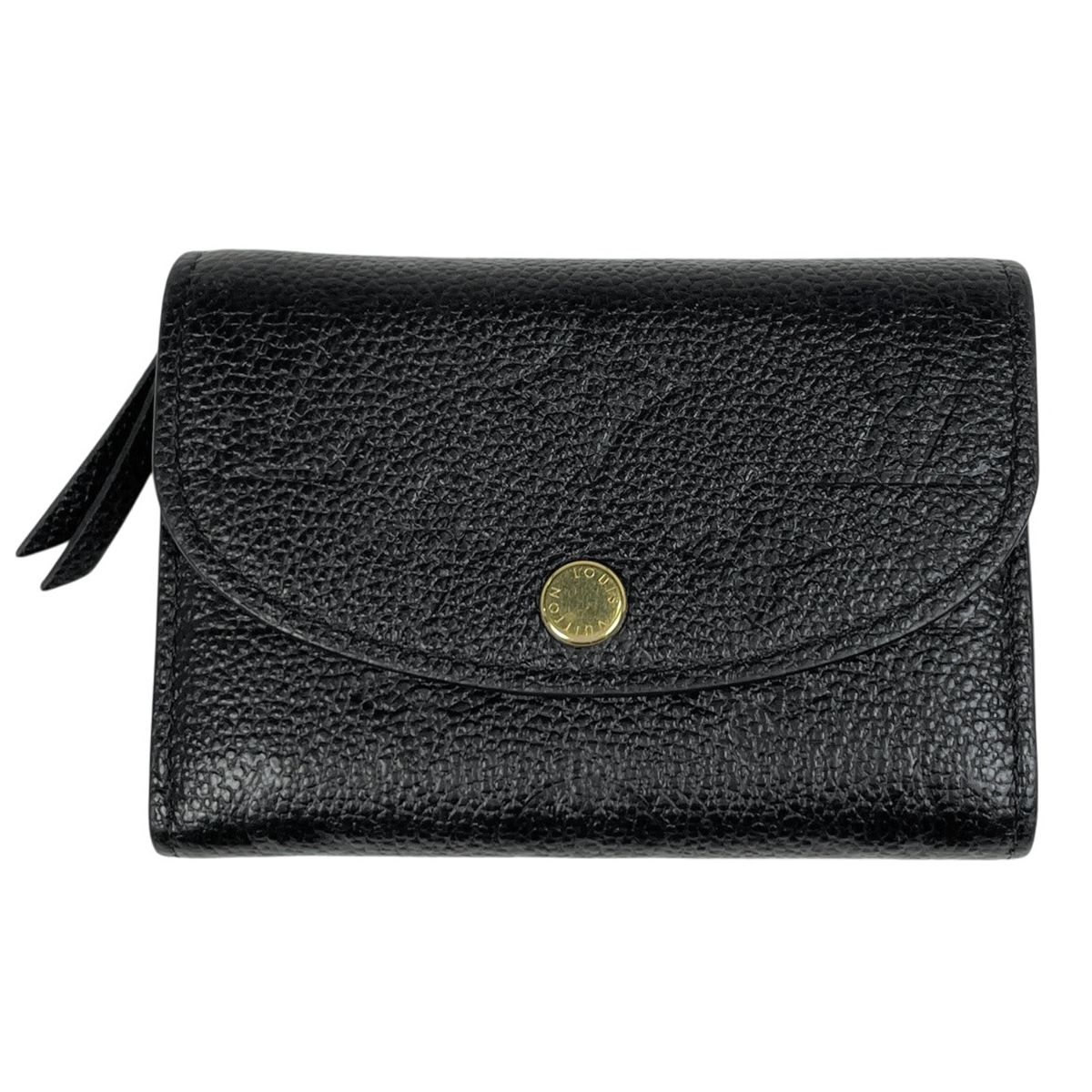 ルイ・ヴィトン Louis Vuitton ポルトモネ ロザリ カードケース コインケース モノグラムアンプラント ノワール(ブラック) M81455 レディース 【中古】 48,480円