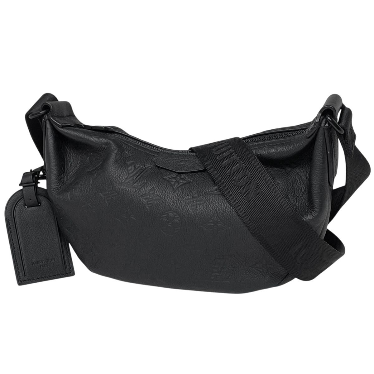 ルイ・ヴィトン Louis Vuitton ハンモックバッグPM ショルダーバッグ モノグラムシャドウ ボディバッグ レザー ノワール(ブラック) M12510 メンズ 【中古】