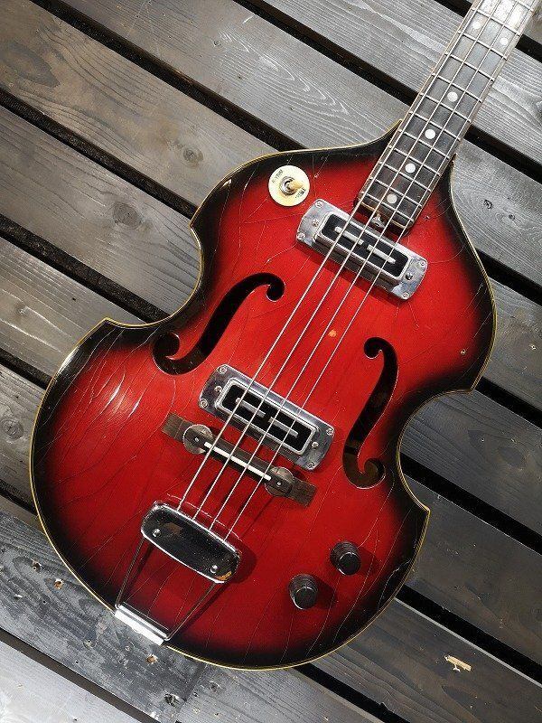 ◇大感謝祭!!■整備品★TEISCO テスコ FB-2 Violin Bass バイオリンベース ジャパンビンテージ/60年代ビザール 日本製 G1B22634