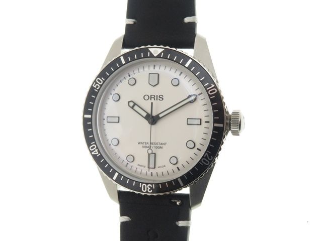 【ノーメンテナンス特価】ORIS オリス ウォッチ ダイバーズ65 時計 01 733 7707 4051 腕時計 ステンレススチール ホワイト ホワイト【中古】431