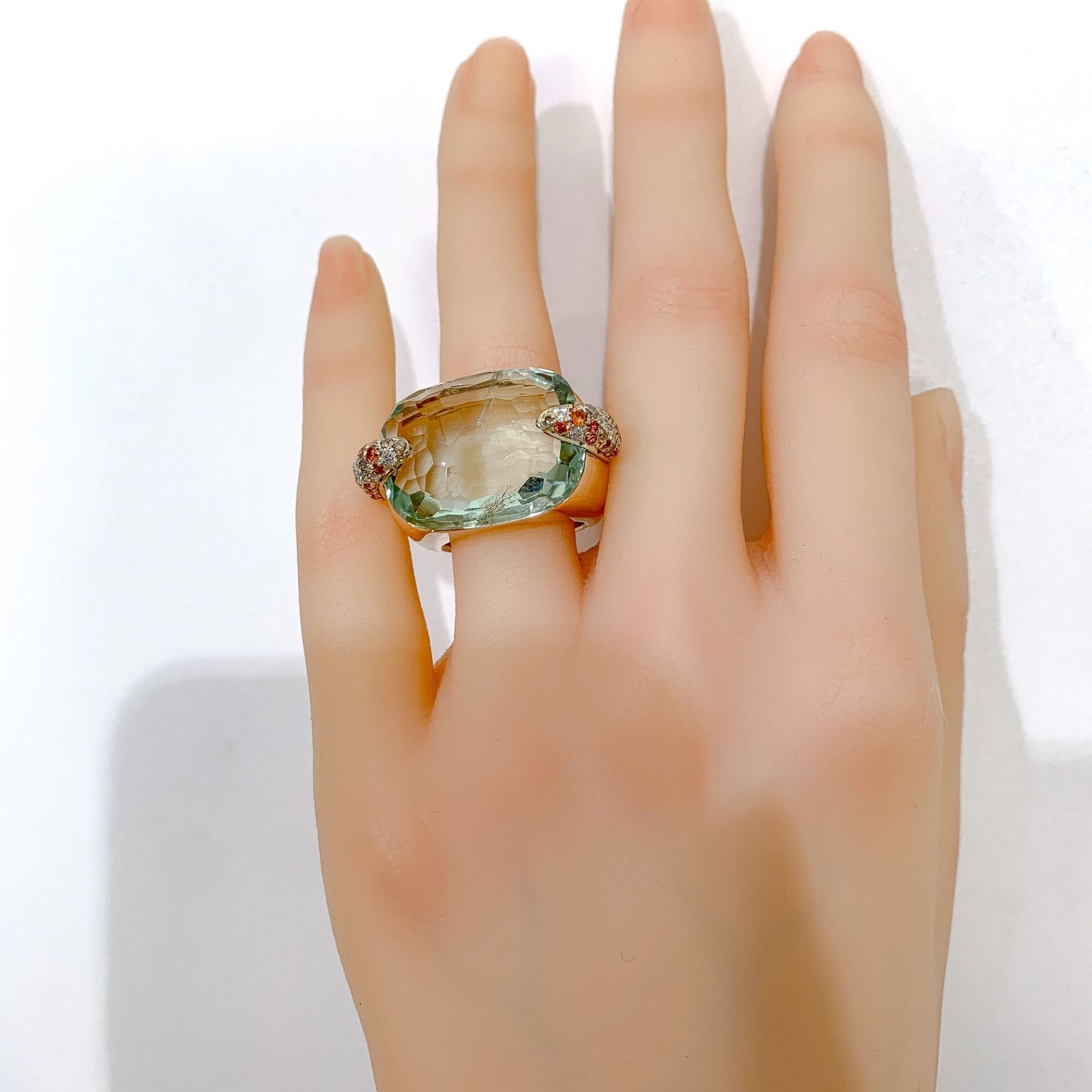 中古】ポメラートPOMELLATO ピンアップ リング プラシオライト
