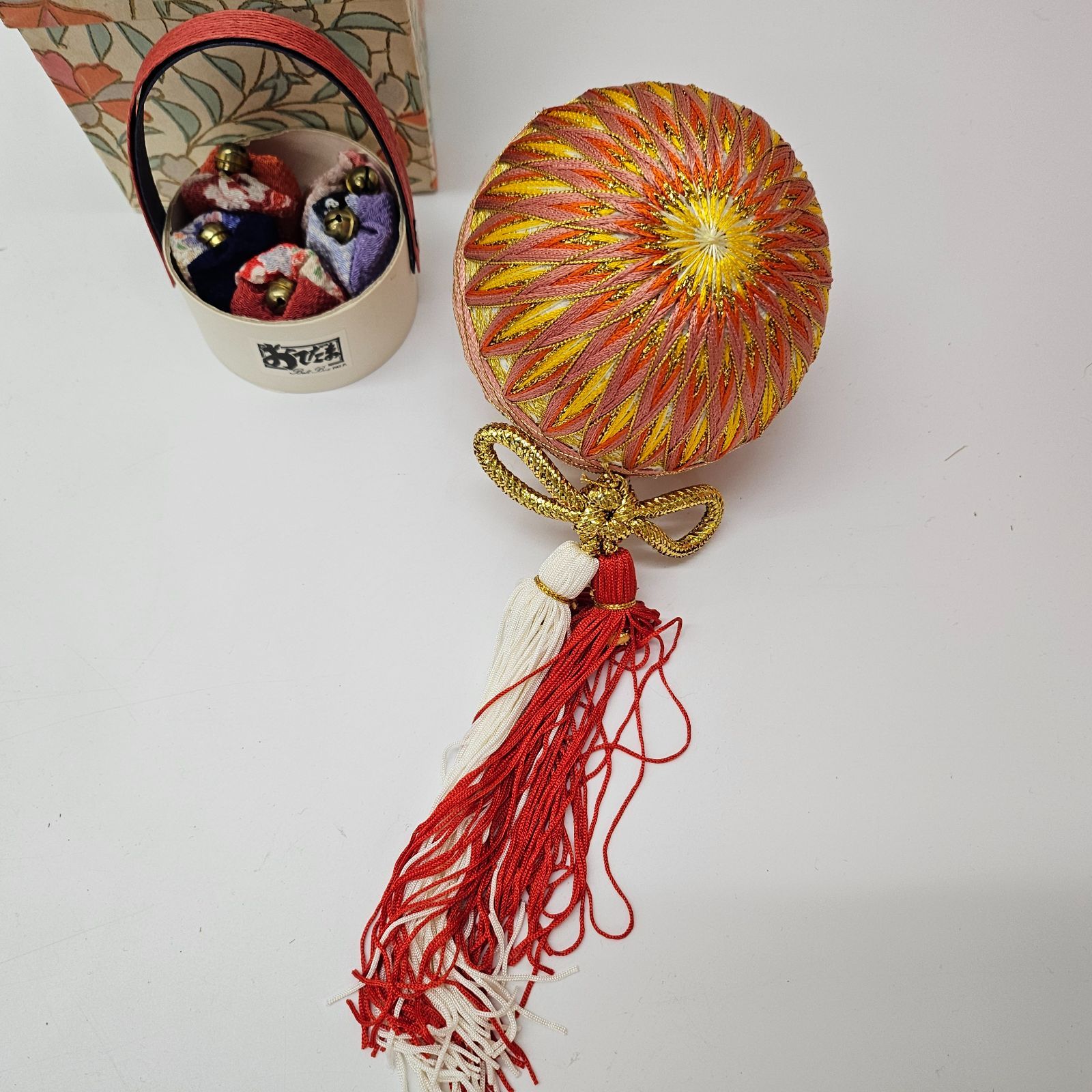 美品 レトロ 御殿まり 山形県 鶴岡 郷土民芸品 手毬 手まり / お手玉 