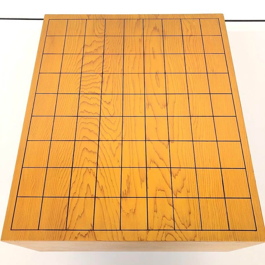 ss8788 【中古】 足付き 将棋盤 5寸 天然木 33×36cm 高さ26cm 木製 