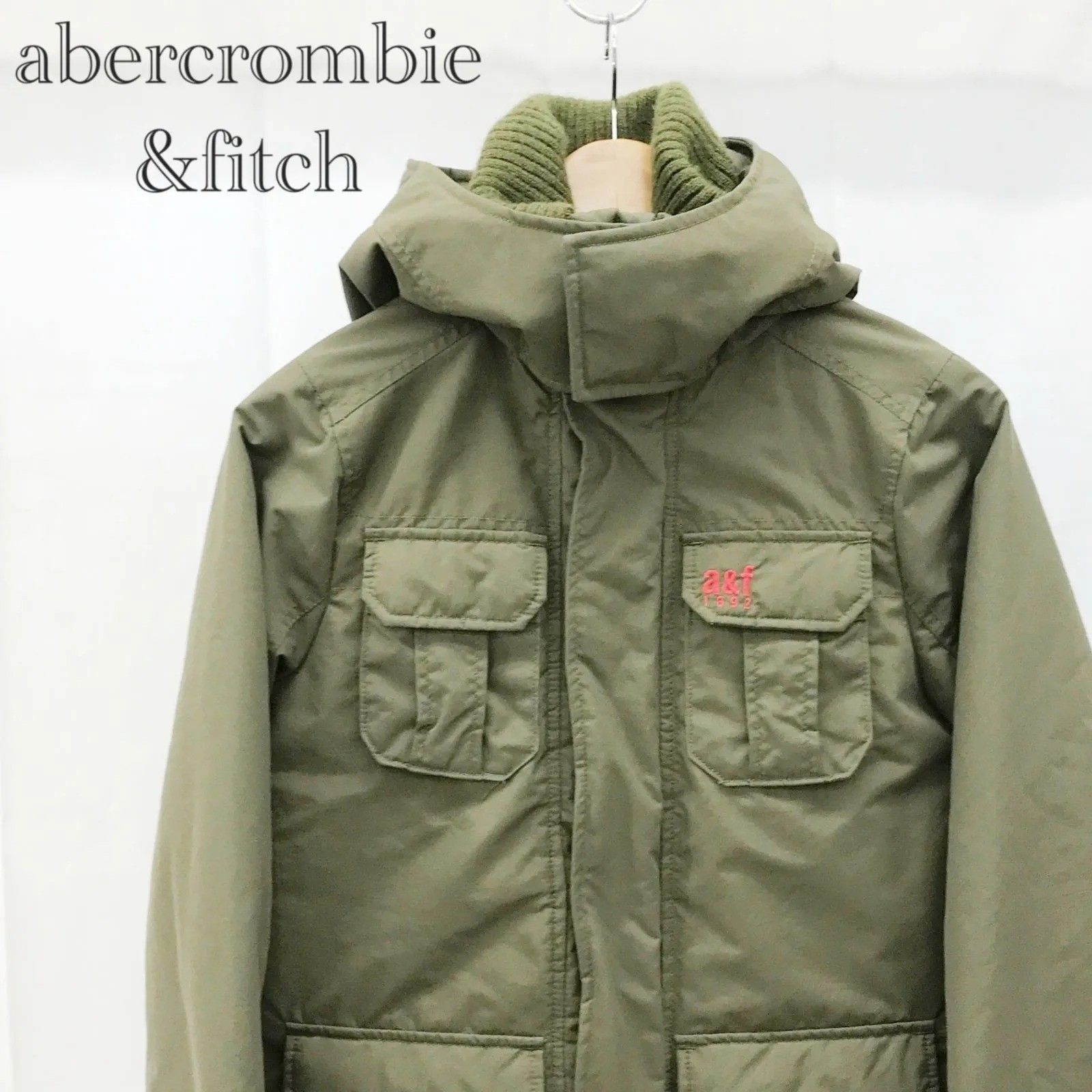 abercrombie アバクロンビー 2J1021 中綿ジャケット 中綿コート XL カーキ オリーブ グリーン 緑 アバクロ _234