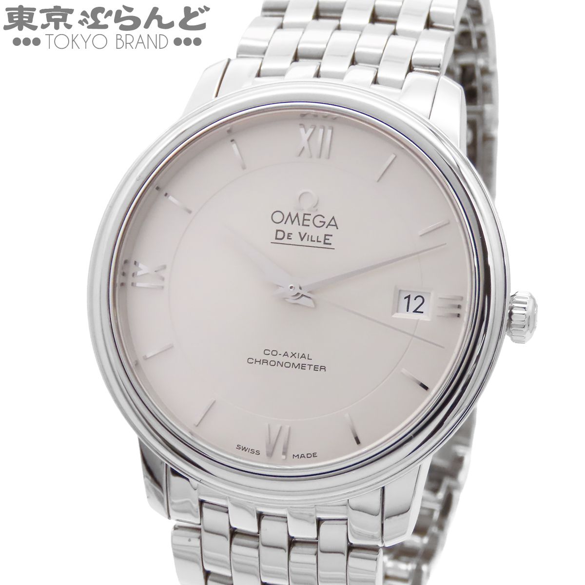 オメガ OMEGA デ ヴィル プレステージ コーアクシャル 424.10.37.20.02.00﻿1 シルバー SS クロノメーター 腕時計 メンズ 自動巻 101861414
