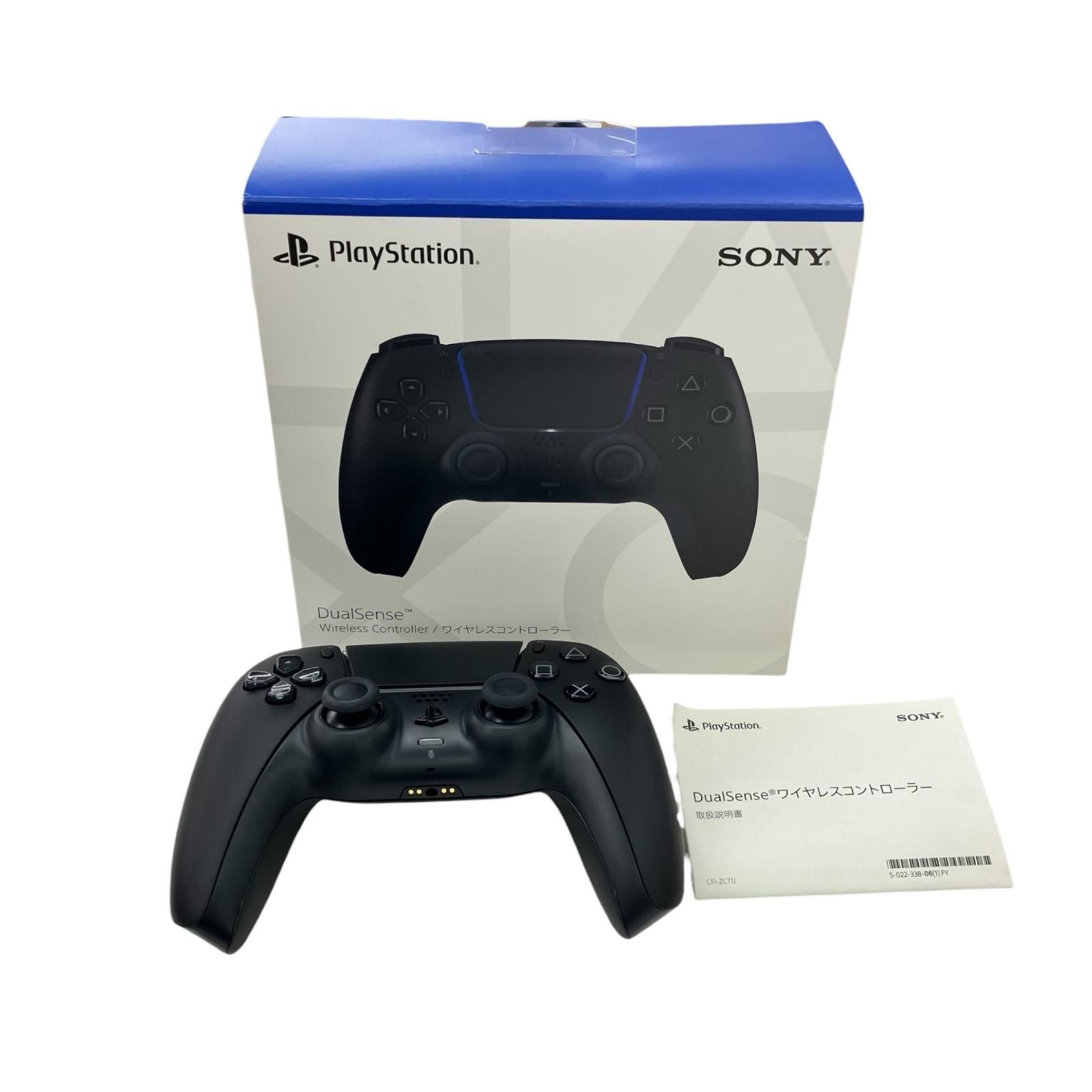 186000 通電確認のみ SONY ソニー PS5　ワイヤレスコントローラー　ブラック CFI-ZCT1J