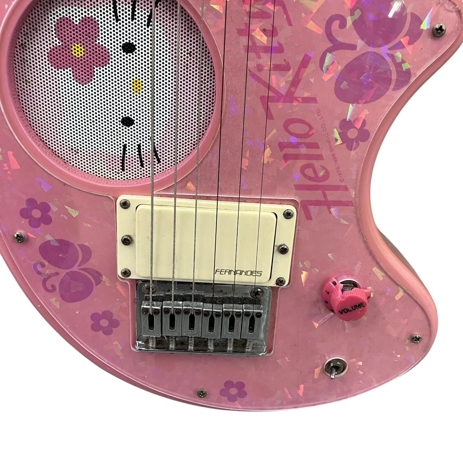 186000 現状品 FRRNANDES フェルナンデス エレキギター Hello Kitty 
