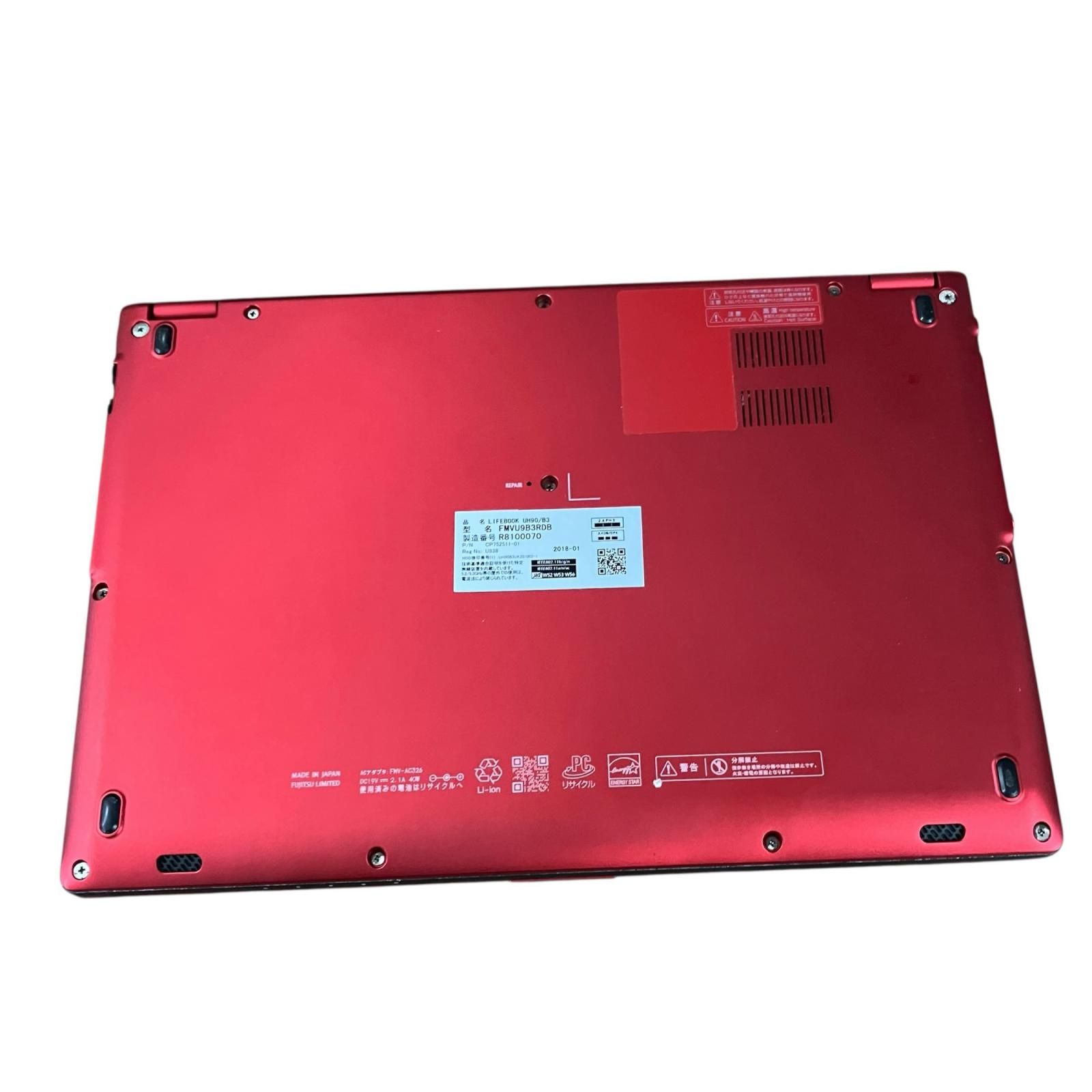 動作未確認 富士通 LIFEBOOK UH90/B3 i7 レッド - メルカリ