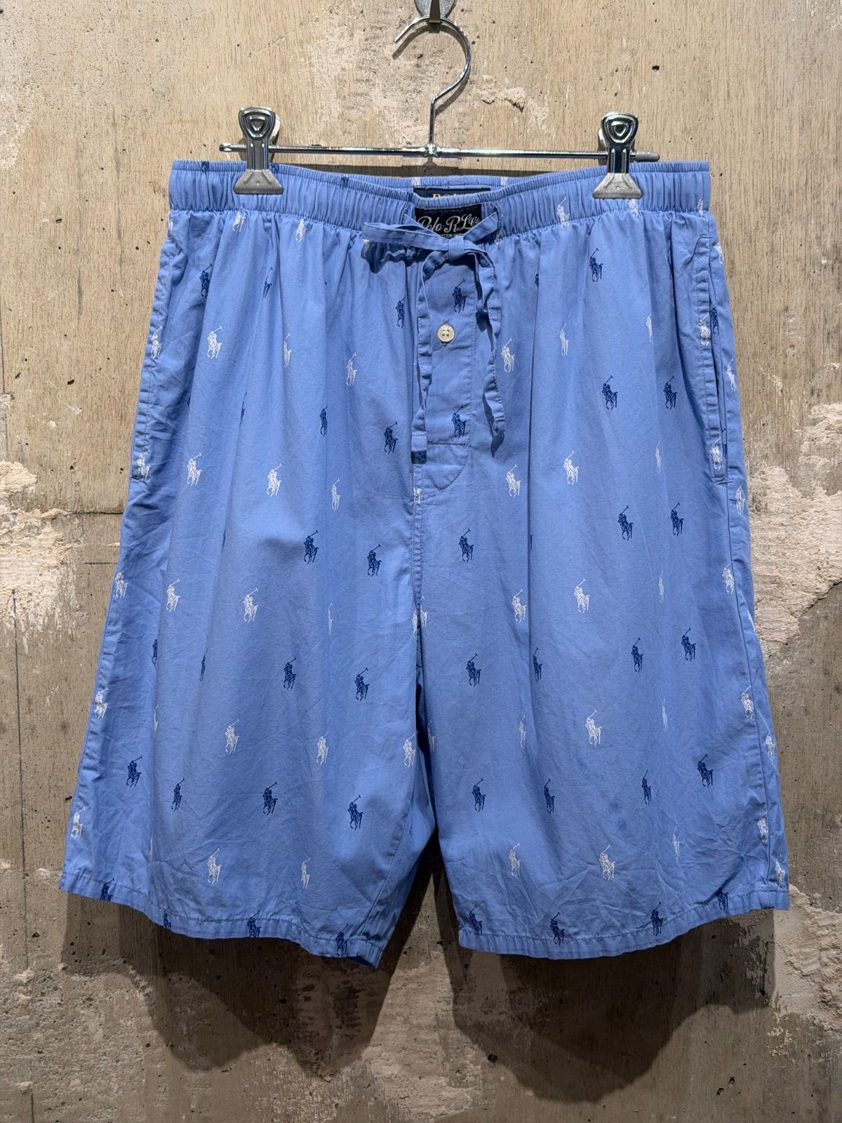 【 POLO RALPH LAUREN / Easy Shorts 】 ポロ ラルフローレン　イージー ショーツ　ポニー柄　パジャマ　ショートパンツ　ハーフパンツ　男女兼用　ユニセックス　インナーパンツ　《 M / W26 〜W36 》フリーサイズ