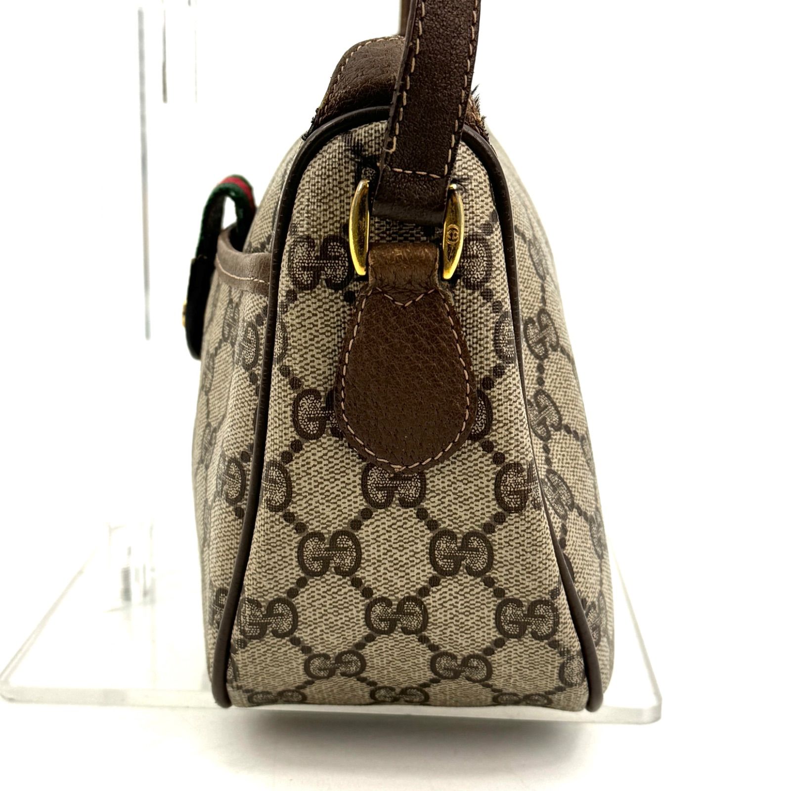 極美品 GUCCI オールドグッチ シェリーライン ショルダーバッグ GG柄