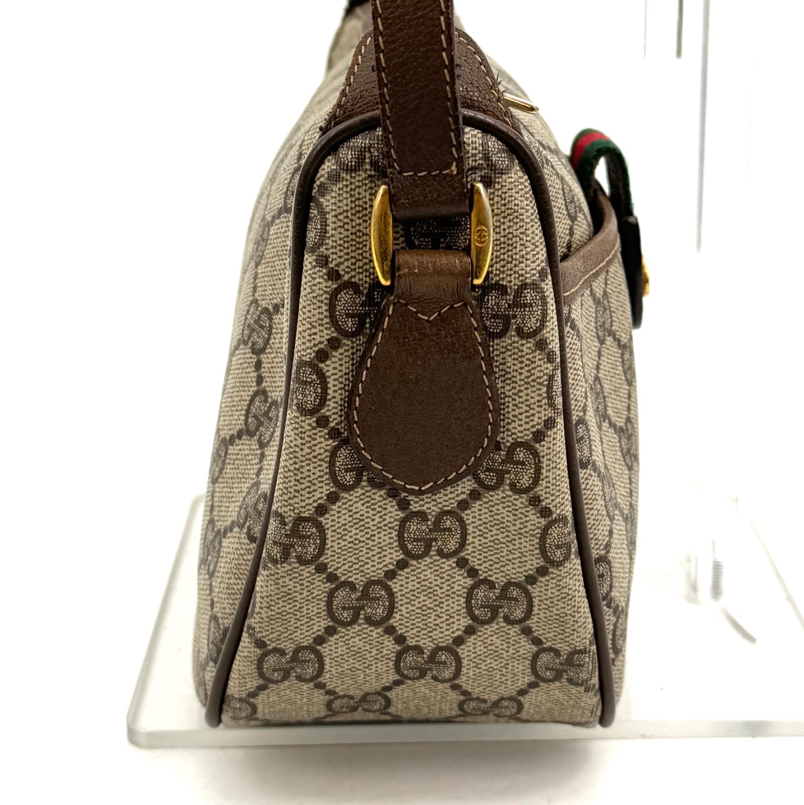 極美品 GUCCI オールドグッチ シェリーライン ショルダーバッグ GG柄
