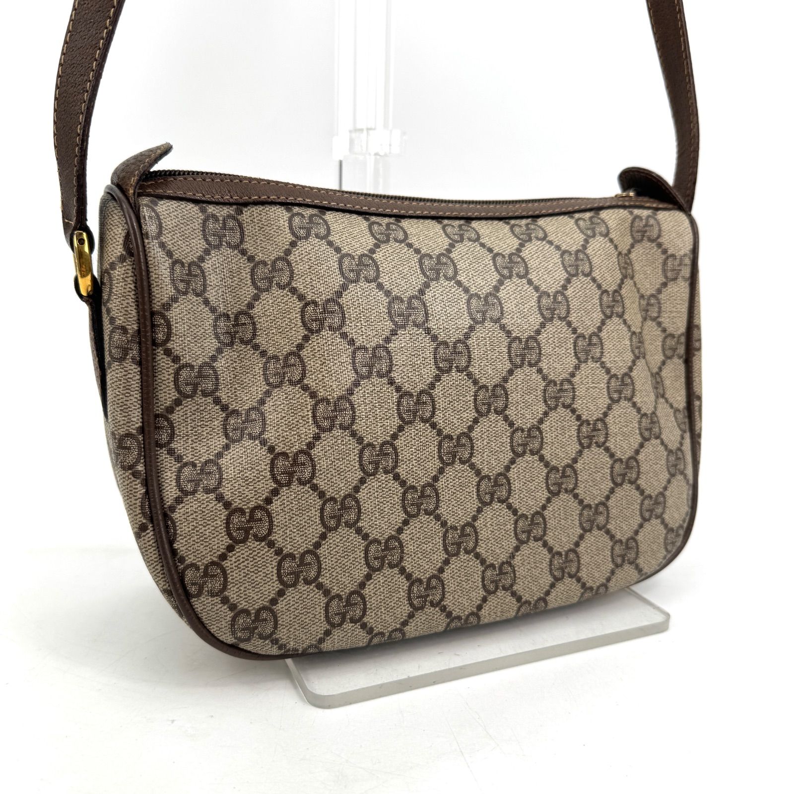 極美品 GUCCI オールドグッチ シェリーライン ショルダーバッグ GG柄