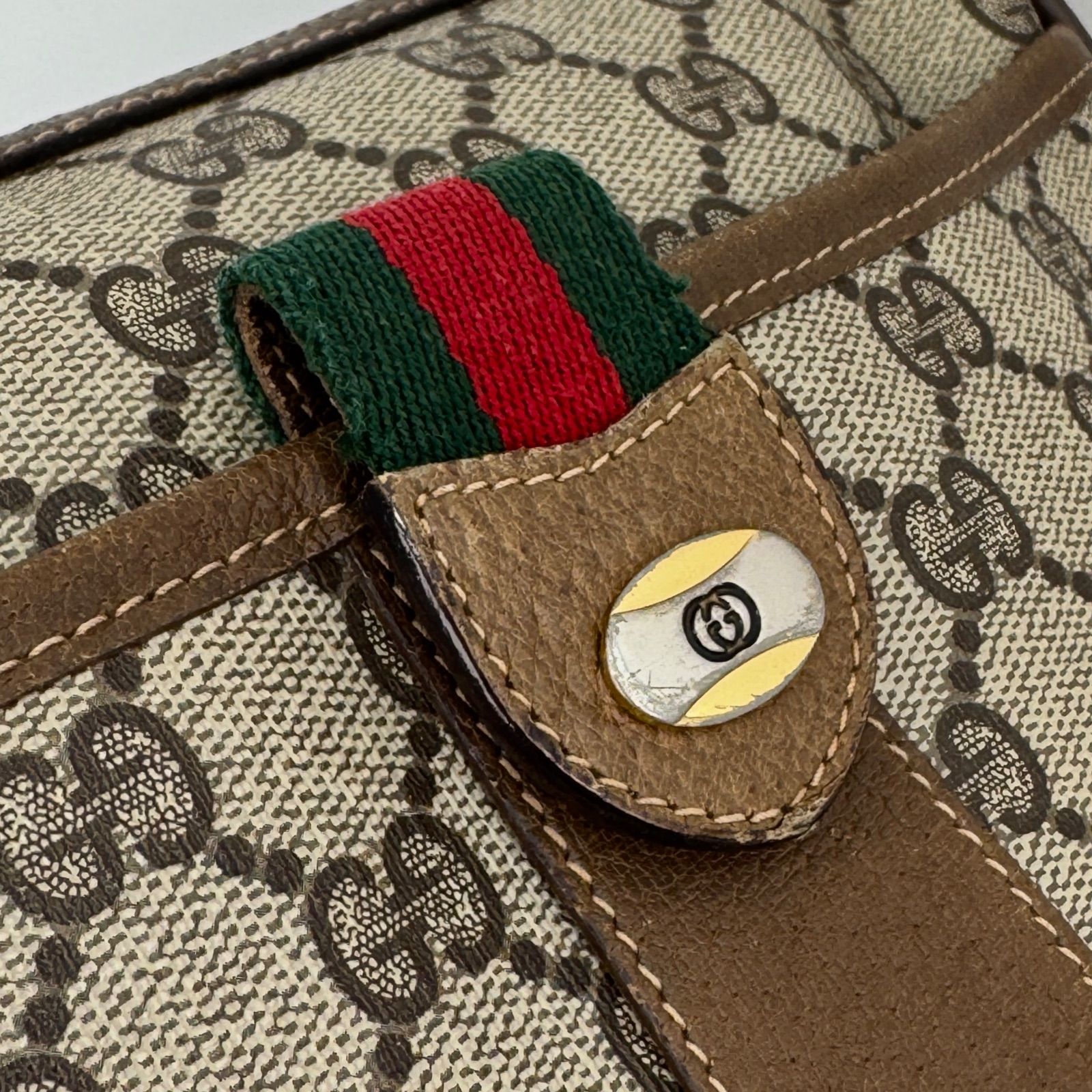 極美品 GUCCI オールドグッチ シェリーライン ショルダーバッグ GG柄