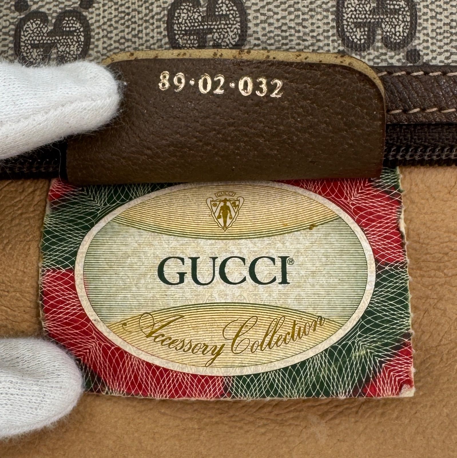 極美品 GUCCI オールドグッチ シェリーライン ショルダーバッグ GG柄