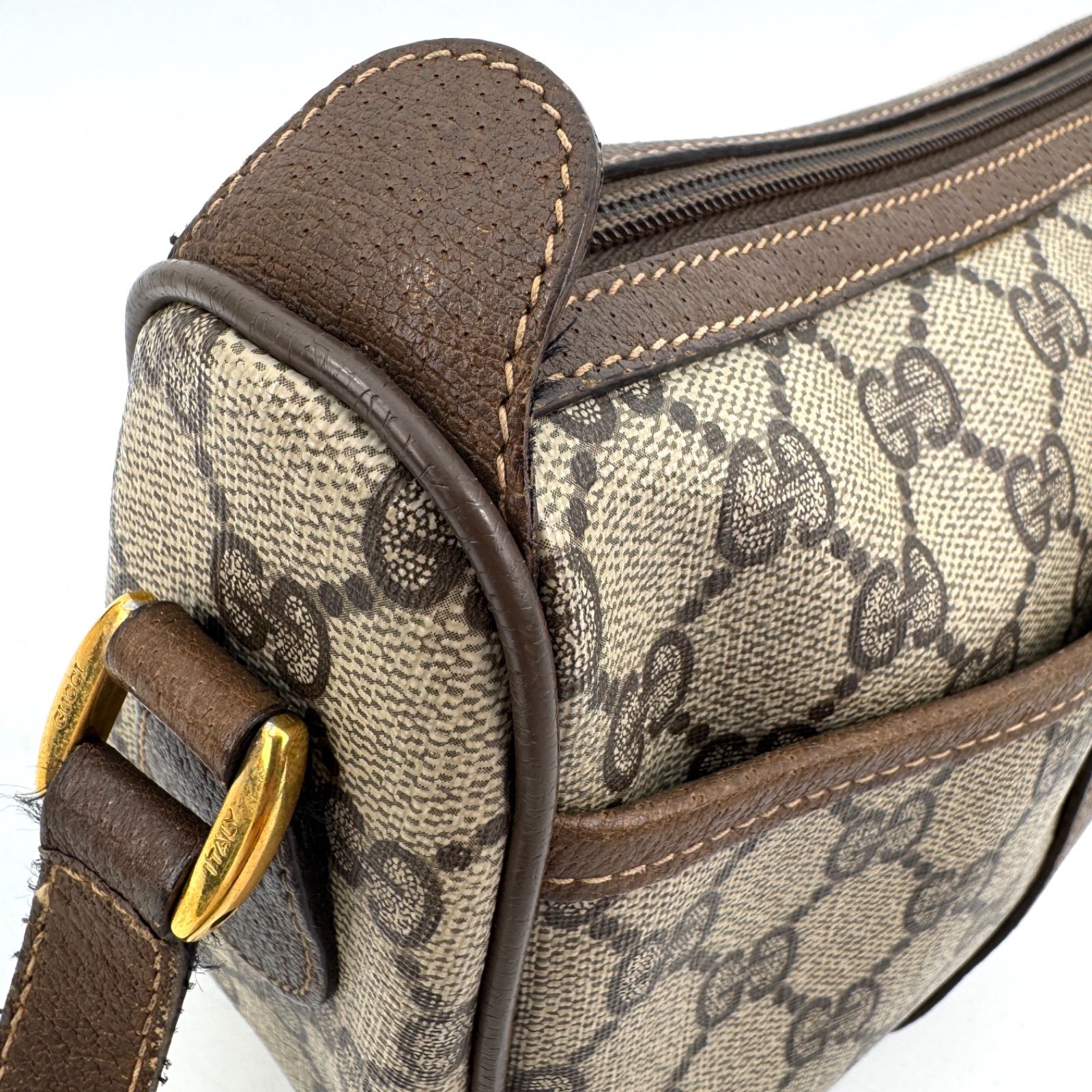 極美品 GUCCI オールドグッチ シェリーライン ショルダーバッグ GG柄 