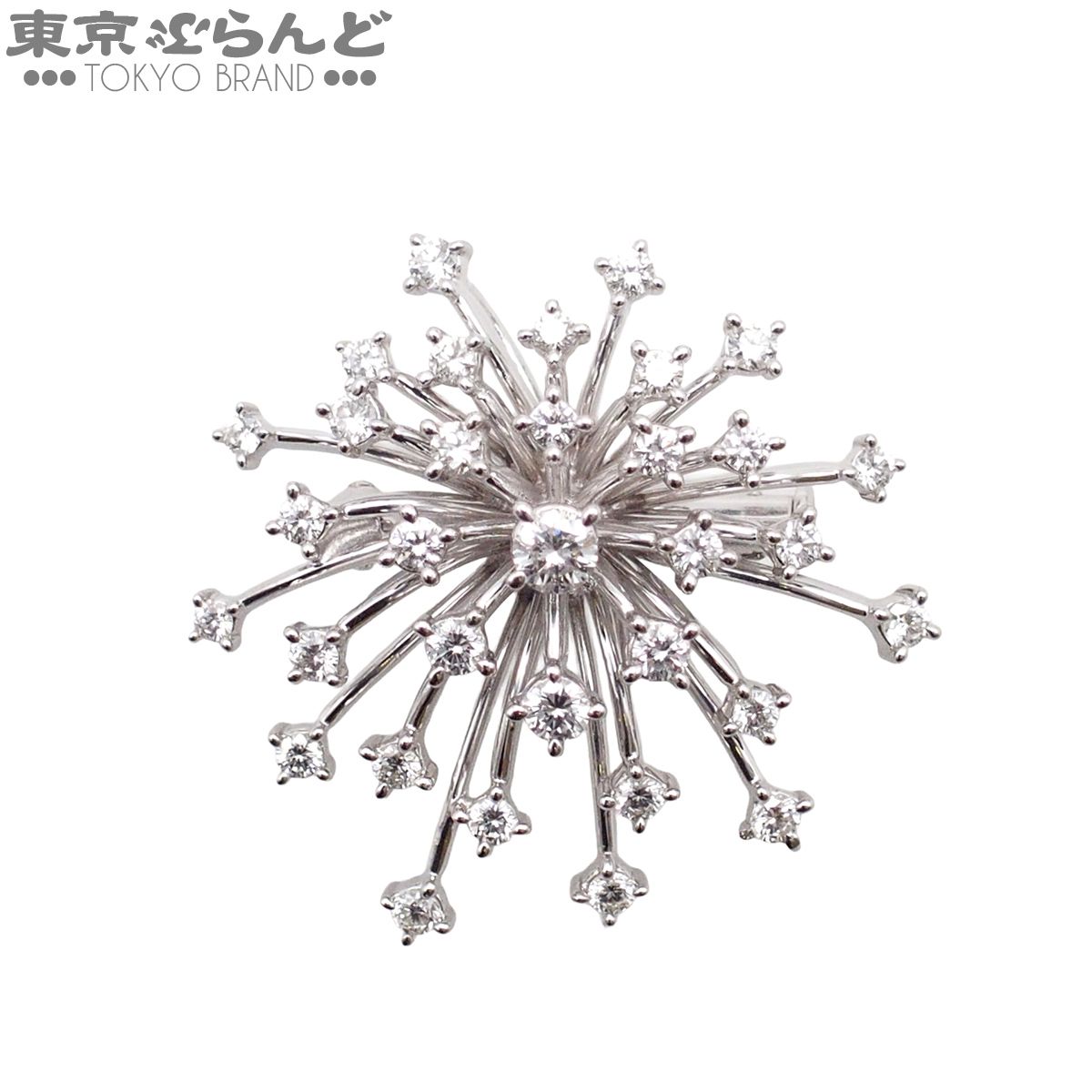 タサキ TASAKI ブローチ ホワイトゴールド ダイヤモンド K18WG 0.77ct ペンダントトップ レディース 仕上済 101864629