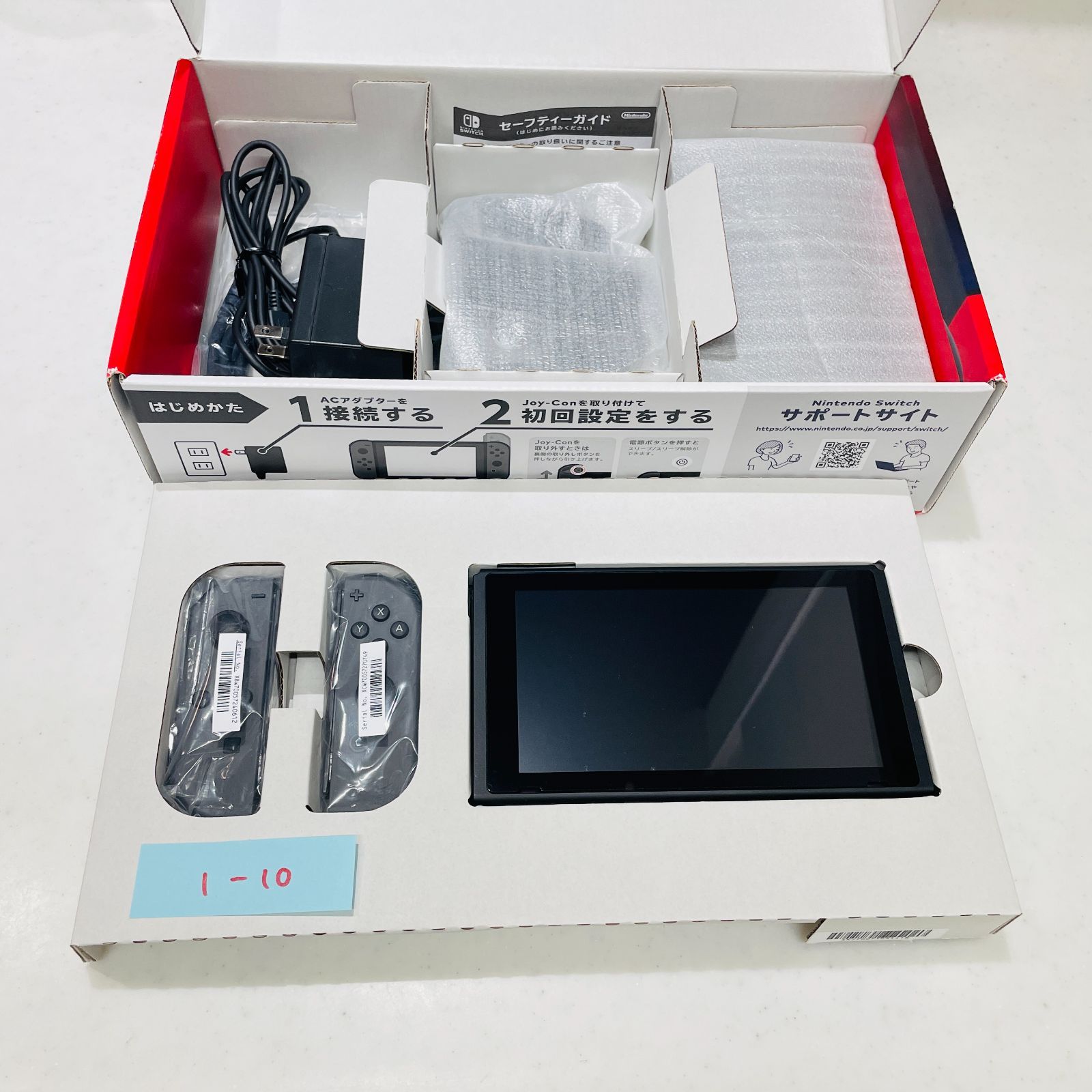 Nintendo Switch 本体 グレー 2021年製 バッテリー持続モデル 動作確認