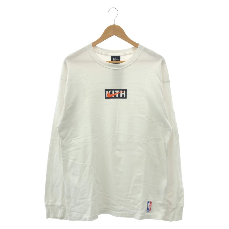 【中古】Kith Nike New York Knicks L/S Tee サイズM ホワイト[91]