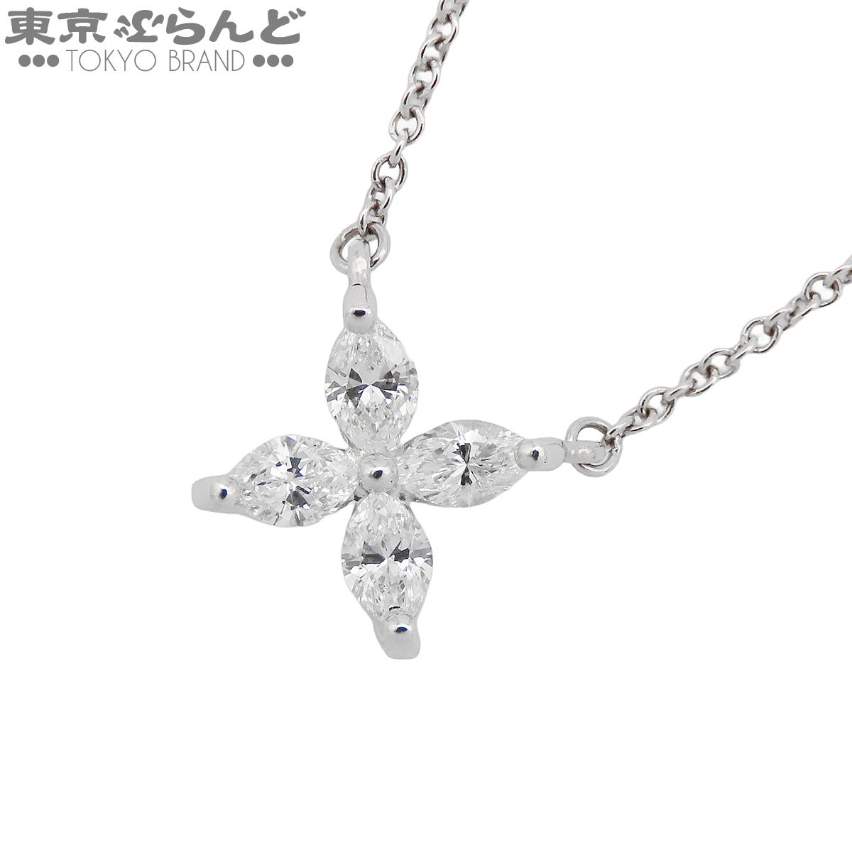 ティファニー TIFFANY&Co. ビクトリア ペンダント プラチナ Pt950 ダイヤモンド スモール 4PD ネックレス レディース 仕上済 101843291