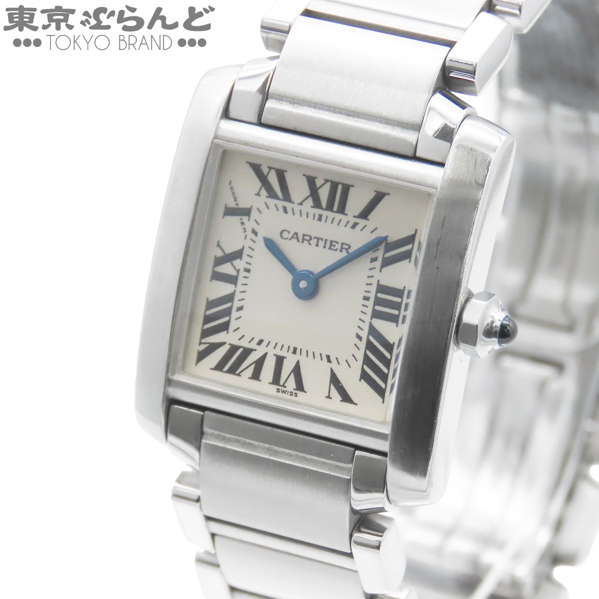 カルティエ CARTIER タンクフランセーズ SM W51008Q3 アイボリー SS 腕時計 レディース クォーツ 101867151