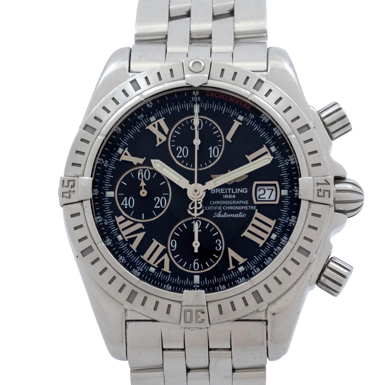 【保証書付き】 ブライトリング BREITLING クロノマット A156B98PA Breitling Chronomat 自動巻き 腕時計 メンズ・ユニセックス 黒