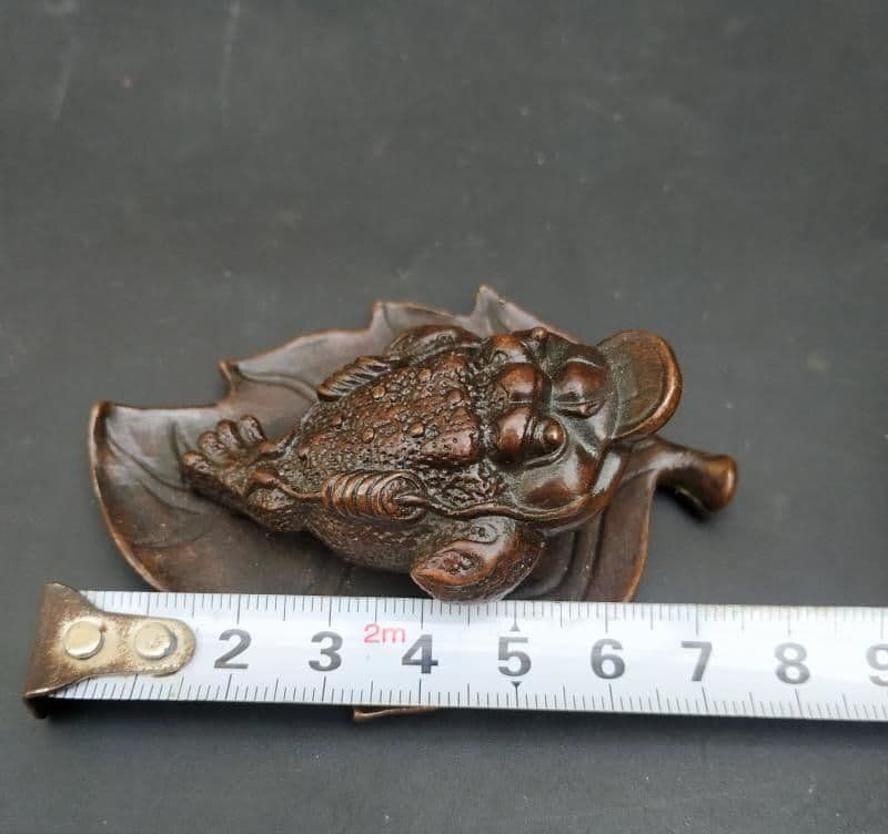 銅 細工 金蟾 禅意茶寵 茶道具 蓋置 装飾品 工芸品 置物 - メルカリ
