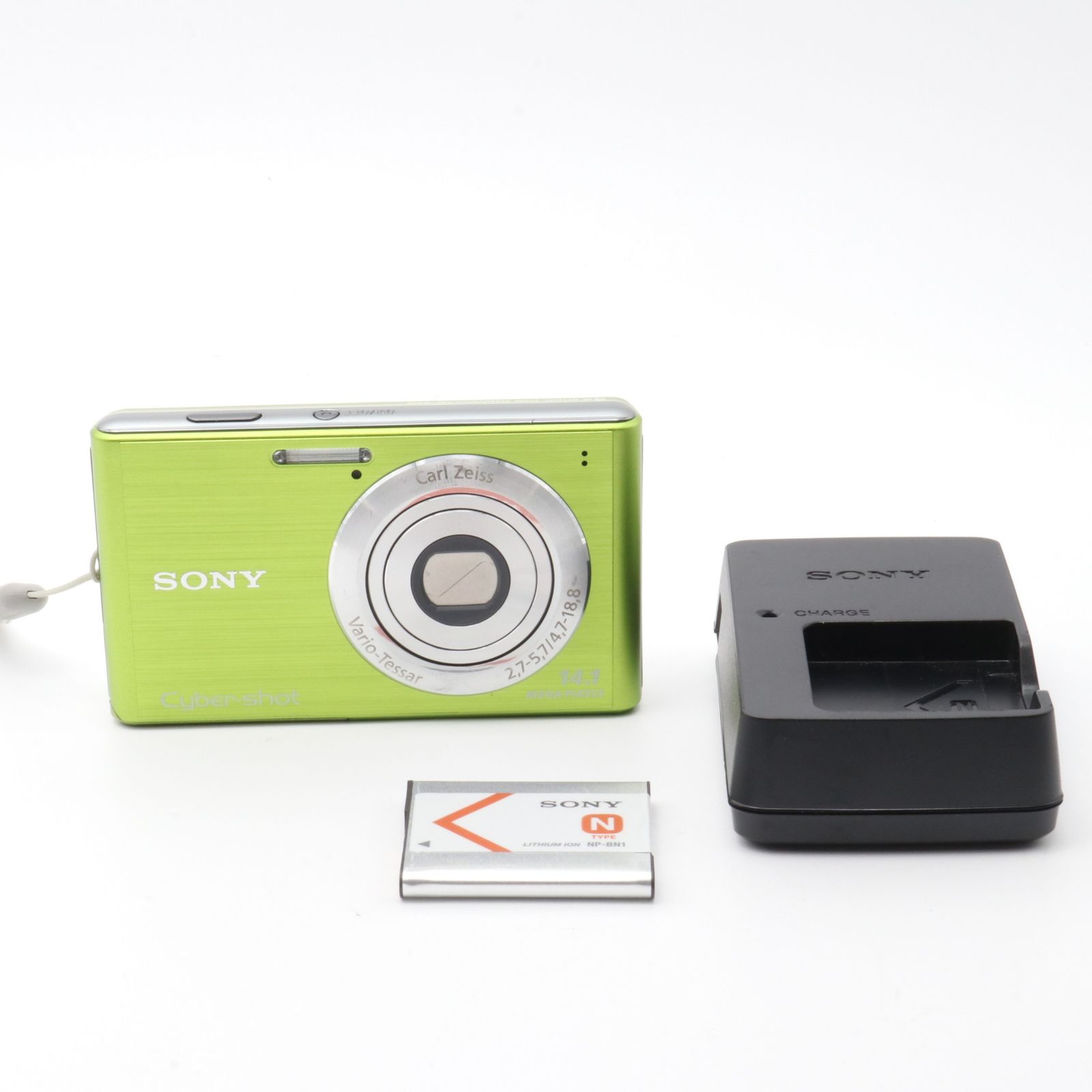 SONY Cyber-Shot W550 グリーン - メルカリ
