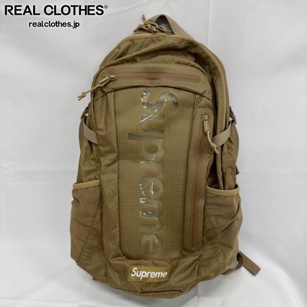Supreme/シュプリーム【21SS】BackPack/クリアロゴ バックパック/リュックサック/タン