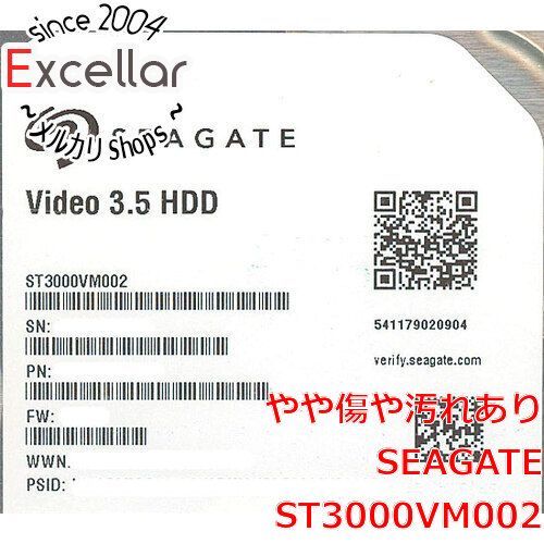 [bn:11] SEAGATE HDD　ST3000VM002　3TB SATA600 5900　5000～6000時間以内