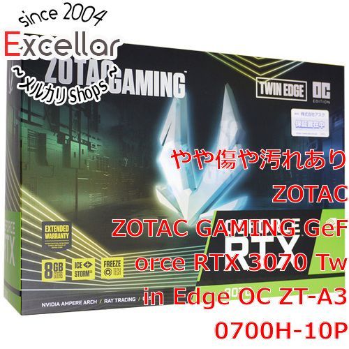[bn:6] ZOTAC製グラボ　GAMING GeForce RTX 3070 Twin Edge OC ZT-A30700H-10P　PCIExp 8GB 元箱あり