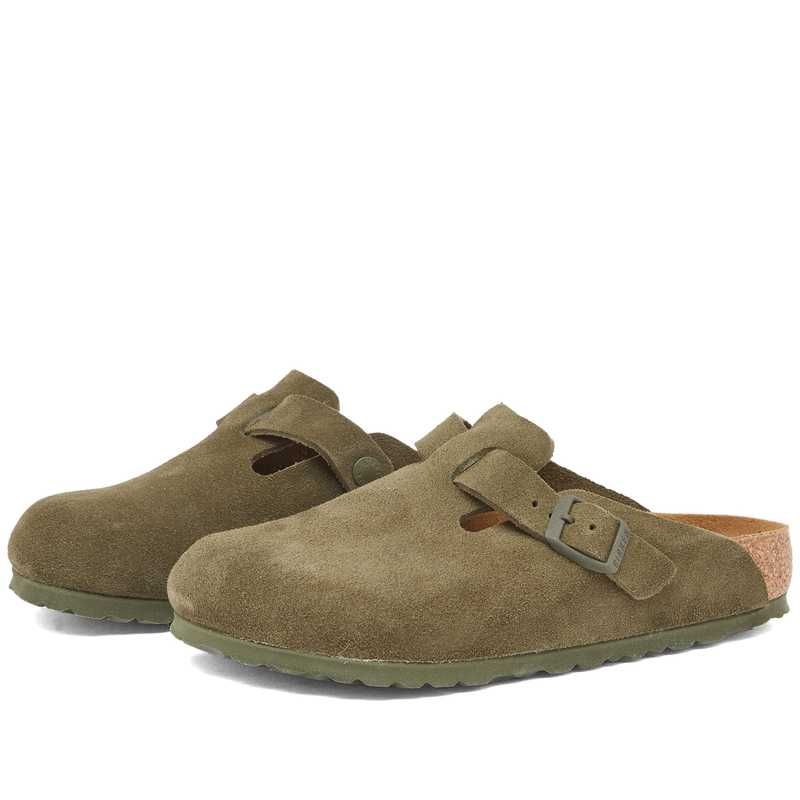 ビルケンシュトック メンズ シューズ サンダル Birkenstock Boston Thyme Suede