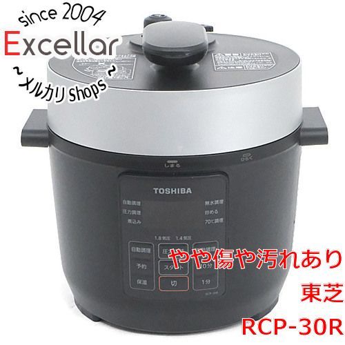 [bn:9] TOSHIBA　電気圧力鍋 3.0L　RCP-30R-K　ブラック 元箱あり