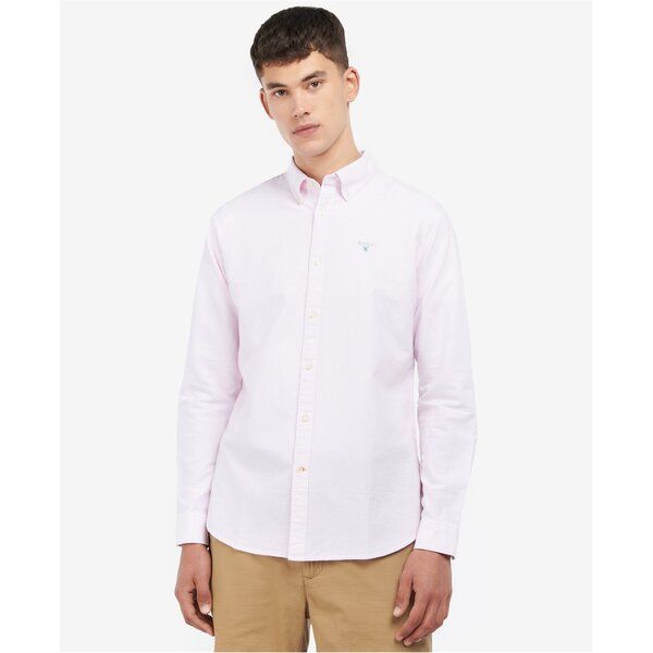 バブアー メンズ トップス シャツ オックスフォード Barbour Striped Oxford Tailored Shirt Pink PI51 ピンク