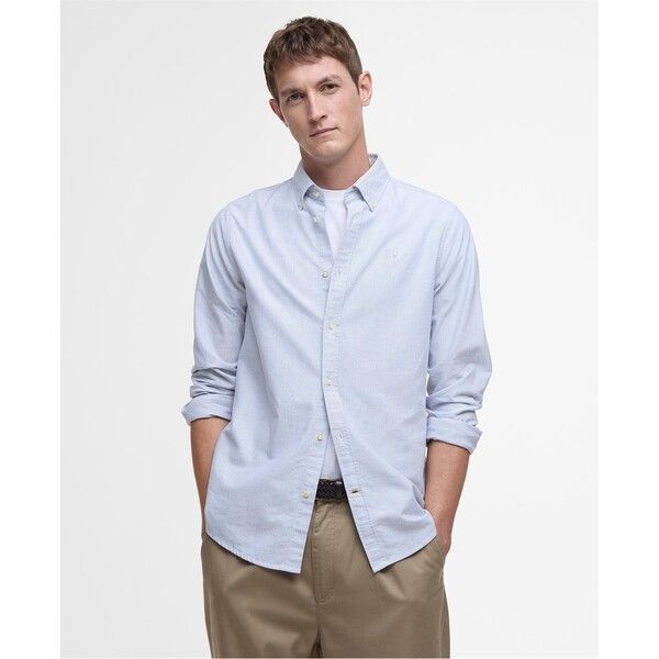 バブアー メンズ トップス シャツ オックスフォード Barbour Striped Oxford Tailored Shirt Navy NY91 ネイビー