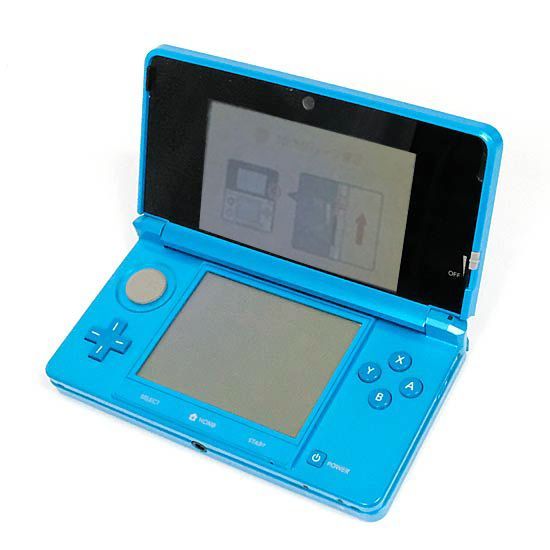 bn:3] 任天堂 ニンテンドー3DS ライトブルー CTR-S-BDBA 液晶画面
