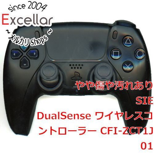 [bn:5] SONY　ワイヤレスコントローラー DualSense　CFI-ZCT1J01　ミッドナイト ブラック　本体のみ　本体いたみ