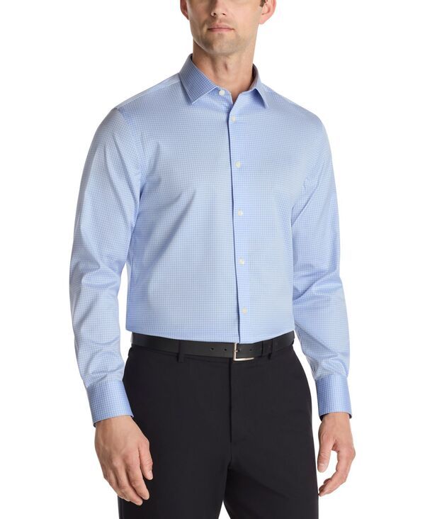 カルバンクライン メンズ トップス シャツ スリムフィット Calvin Klein Mens Dress Shirt Regular Slim FIt Blue ブルー