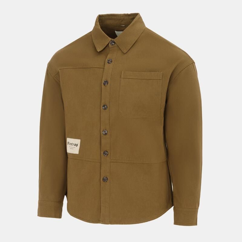 ファイヤートラップ メンズ トップス シャツ Firetrap Heavy Shirt Mens Khaki カーキ