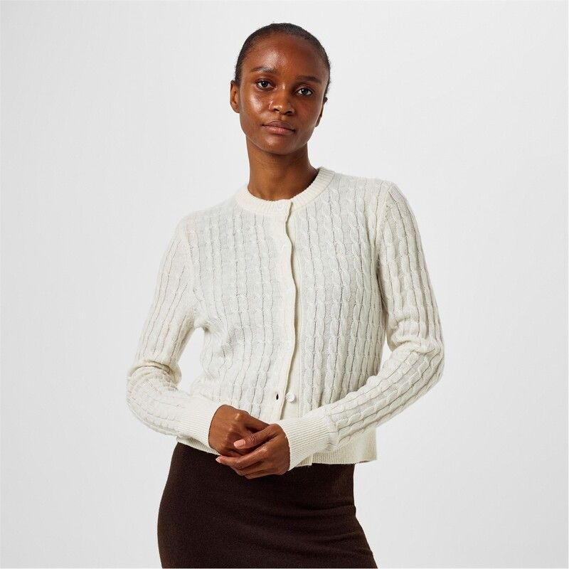 ジャック ウィルス レディース アウター ニット・セーター カーディガン Jack Wills Tinsbury Cardigan Ld44 Vintage White ホワイト