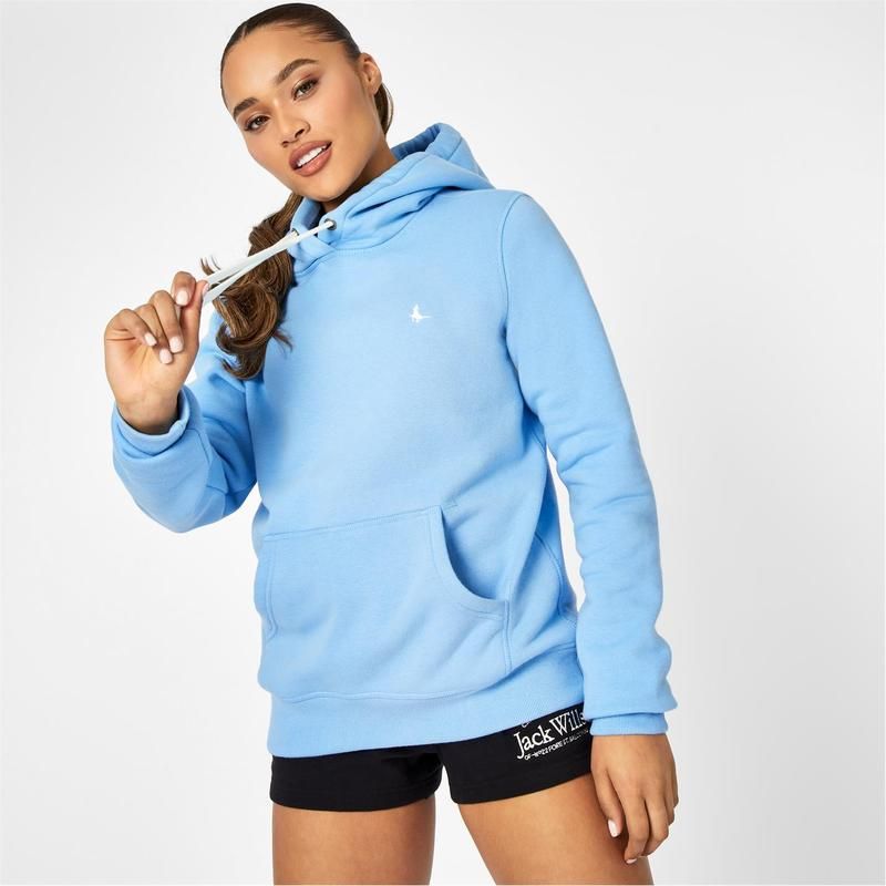 ジャック ウィルス レディース アウター パーカー・スウェット ロゴ パーカー Jack Wills Astbury Pheasant Logo Hoodie Blue ブルー