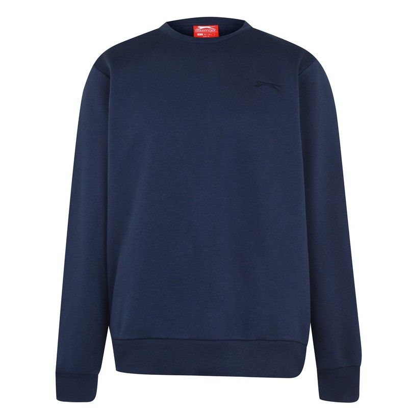 スラセンジャー メンズ アウター ニット・セーター セーター フリース Slazenger Fleece Crew Sweater Mens Steel Blue ブルー