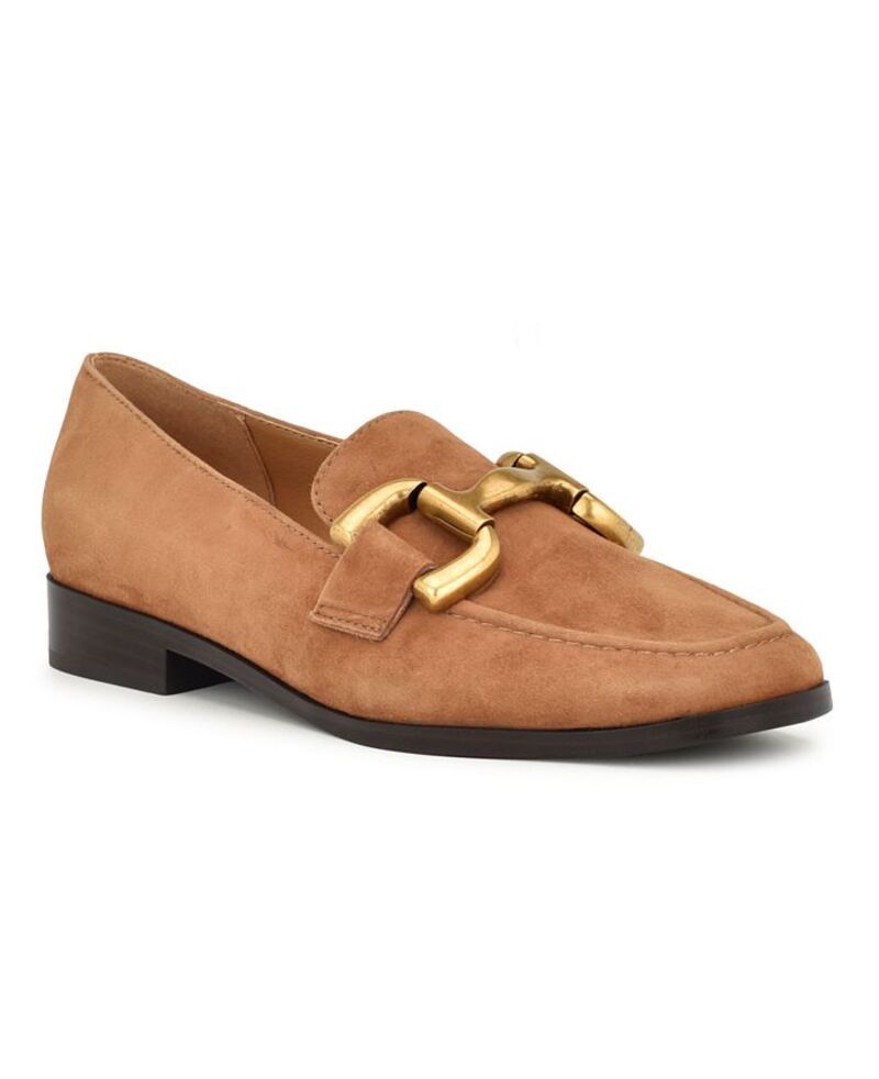 ナインウェスト レディース シューズ スリッポン・ローファー ローファー Nine West Womens Lilma SlipOn Round Toe Dress Loafers Cognac Su