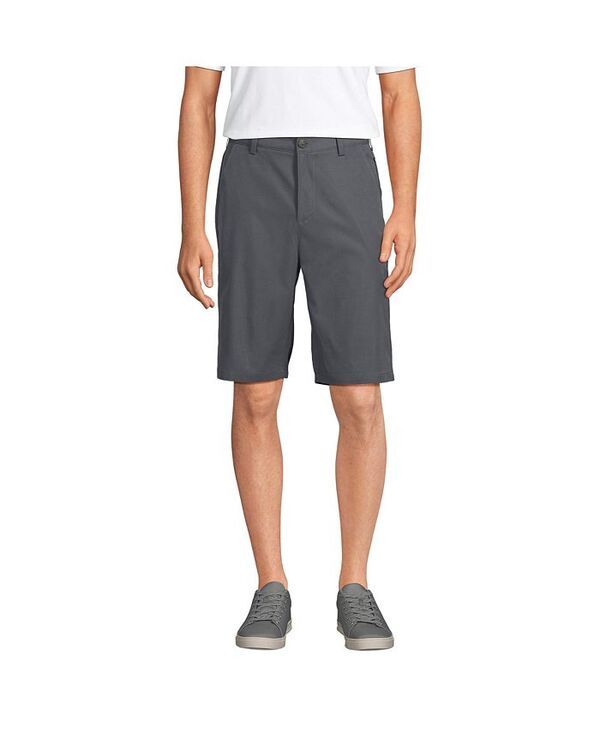 ランズエンド メンズ ボトムス ハーフパンツ・ショーツ ショートパンツ Lands End Mens Active Performance Chino Shorts Arctic gray グレー
