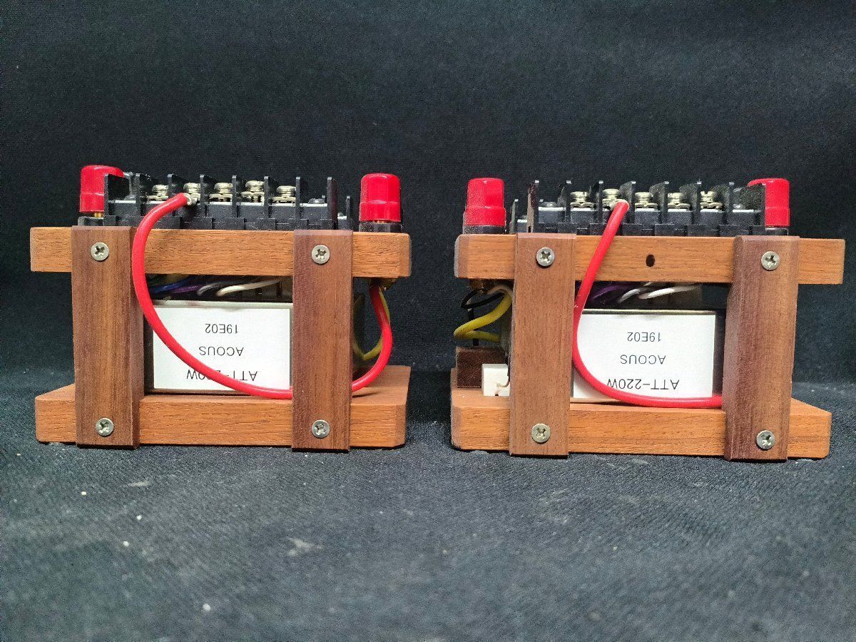◇大感謝祭!!◆ACOUS アコース ATT-220W アッテネーター 2個ペア トランス式 音量調整用 動作未チェック◆下取歓迎 s0a615